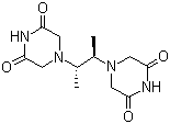 meso-2,3-双(3,5-二氧代哌嗪-1-基)丁烷分子结构 (CAS 21416-88-6)