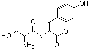structure of CAS# 21435-27-8, L-丝氨酰-L-酪氨酸