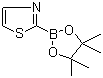 1,3-噻唑-2-硼酸频哪醇酯分子结构 (CAS 214360-88-0)