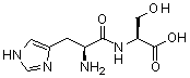 structure of CAS# 21438-60-8, L-组氨酰-L-丝氨酸