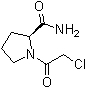 (S)-1-(2-氯乙酰基)吡咯烷-2-甲酰胺分子结构 (CAS 214398-99-9)