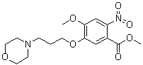 structure of CAS# 214472-37-4, 4-甲氧基-5-(3-(吗啉-4-基)丙氧基)-2-硝基苯甲酸甲酯
