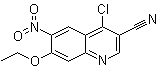 structure of CAS# 214476-09-2, 4-氯-7-乙氧基-6-硝基-3-喹啉甲腈