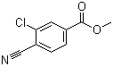 3-氯-4-氰基苯甲酸甲酯分子结构 (CAS 214759-66-7)