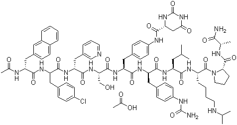 醋酸地加瑞克分子结构 (CAS 214766-78-6)
