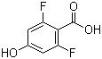 structure of CAS# 214917-68-7, 2,6-Difluoro-4-hydroxybenzoic acid