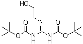 1,3-二-叔丁氧羰基-2-(2-羟基乙基)胍分子结构 (CAS 215050-11-6)