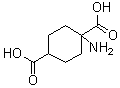 1-氨基-1,4-环己烷二甲酸分子结构 (CAS 215229-17-7)