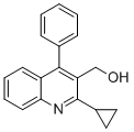 (2-环丙基-4-苯基喹啉-3-基)甲醇分子结构 (CAS 2153433-73-7)