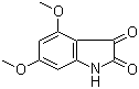 structure of CAS# 21544-81-0, 4,6-二甲氧基-2,3-二氧代吲哚啉