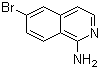 6-溴异喹啉-1-胺分子结构 (CAS 215453-26-2)