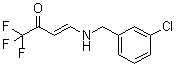 CAS 登录号：215519-29-2, 4-[[(3-氯苯基)甲基]氨基]-1,1,1-三氟-3-丁烯-2-酮