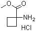 1-氨基环丁烷甲酸甲酯盐酸盐分子结构 (CAS 215597-35-6)
