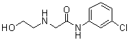 N-(3-氯苯基)-2-[(2-羟基乙基)氨基]乙酰胺分子结构 (CAS 215649-70-0)