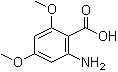 2-氨基-4,6-二甲氧基苯甲酸分子结构 (CAS 21577-57-1)