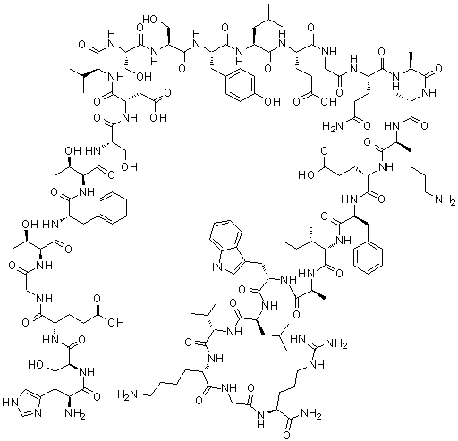 8-L-丝氨酸-36-L-精氨酰胺-7-36-胰高血糖素样肽 I分子结构 (CAS 215777-46-1)