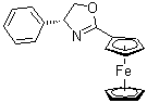 [(4R)-4,5-二氢-4-苯基-2-恶唑基]-二茂铁分子结构 (CAS 215818-63-6)