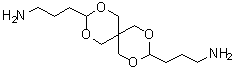 structure of CAS# 21587-74-6, 2,4,8,10-Tetraoxaspiro[5.5]undecane-3,9-bis(propylamine)
