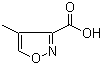 4-甲基异恶唑-3-甲酸分子结构 (CAS 215872-46-1)