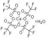 三氟甲烷磺酸铈水合物分子结构 (CAS 215951-90-9)