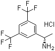 (S)-1-[3,5-双(三氟甲基)苯基]乙胺盐酸盐分子结构 (CAS 216002-19-6)