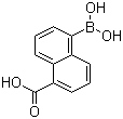 5-硼酸基-1-萘甲酸分子结构 (CAS 216060-11-6)