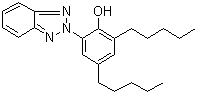 2-(2'-羟基-3',5'-二戊基苯基)苯并三唑分子结构 (CAS 21615-49-6)
