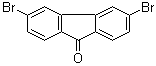 3,6-二溴-9-芴酮分子结构 (CAS 216312-73-1)