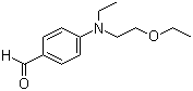 N-乙基-N-乙氧基乙基-4-氨基苯甲醛分子结构 (CAS 21635-78-9)