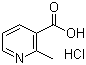 2-甲基烟酸盐酸盐分子结构 (CAS 21636-09-9)