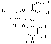 CAS 登录号：21637-25-2, 异槲皮苷, 异槲皮甙, 槲皮素-3-葡萄糖甙