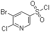 3-溴-2-氯吡啶-5-磺酰氯分子结构 (CAS 216394-05-7)