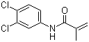 CAS # 2164-09-2, Chloranocryl, 3',4'-Dichloro-2-methylacrylanilide, 3',4'-Dichloromethacrylanilide, 2-Methyl-N-(3,4-dichlorophenyl)acrylamide, DCMA, Dicryl, Licryl, Methacrylic acid 3,4-dichloroanilide, N 4556, N-(3,4-Dichlorophenyl)methacrylamide, Niagara 4556
