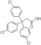 structure of CAS# 2168-06-1, 3,3,3-三对氯苯丙酸