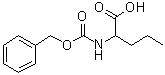 N-(苄氧羰基)-DL-正缬氨酸分子结构 (CAS 21691-43-0)