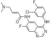 (2E)-N-[4-[(3-氯-4-氟苯基)氨基]-7-氟-6-喹唑啉基]-4-(二甲基氨基)-2-丁烯酰胺分子结构 (CAS 2170273-17-1)