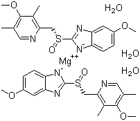 structure of CAS# 217087-09-7, Esomeprazole magnesium trihydrate