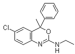 structure of CAS# 21715-46-8, 2-乙基氨基-6-氯-4-甲基-4-苯基-4H-3,1-苯并恶嗪