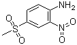 4-(甲基磺酰基)-2-硝基苯胺分子结构 (CAS 21731-56-6)