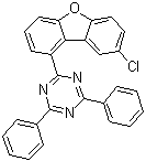 2-(8-氯-1-二苯并呋喃基)-4,6-二苯基-1,3,5-三嗪分子结构 (CAS 2173554-85-1)