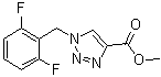 structure of CAS# 217448-86-7, 1-(2,6-二氟苄基)-1H-1,2,3-三唑-4-羧酸甲酯