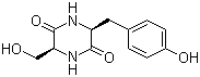 structure of CAS# 21754-31-4, 环(L-丝氨酰-L-酪氨酰)