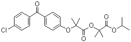 CAS 登录号：217636-48-1, 2-[4-(4-氯苯甲酰基)苯氧基]-2-甲基-丙酸 1,1-二甲基-2-丙氧基-2-氧代乙基酯