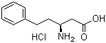 (S)-3-氨基-5-苯基戊酸盐酸盐分子结构 (CAS 218278-62-7)