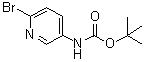 (6-溴吡啶-3-基)氨基甲酸叔丁酯分子结构 (CAS 218594-15-1)
