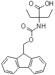 structure of CAS# 218926-46-6, 2-[[芴甲氧羰基]氨基]-2-乙基丁酸