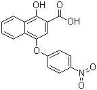 1-Hydroxy-4-(4-nitrophenoxy)-2-naphthoic acid molecular structure (CAS 21894-06-4)