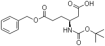 structure of CAS# 218943-30-7, Boc-L-beta-高谷氨酸 6-苄酯
