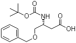 structure of CAS# 218943-31-8, N-叔丁氧羰基-O-苄基-L-beta-高丝氨酸