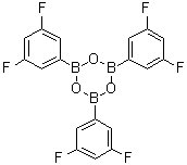 2,4,6-三(3,5-二氟苯基)环硼氧烷分子结构 (CAS 218963-15-6)